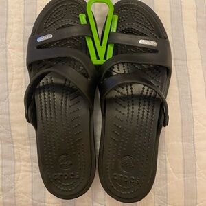 CROCS Strappy Wedge Sandal - Size 7